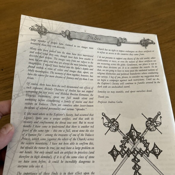 7th Sea Game's Masters GM Screen 1st Edition AEG RPG VGC - Picture 5 of 6